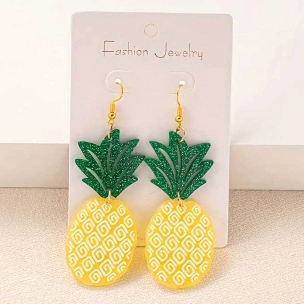 🌺Pineapple Earings Tropical Wear Resort Wear Party Earings